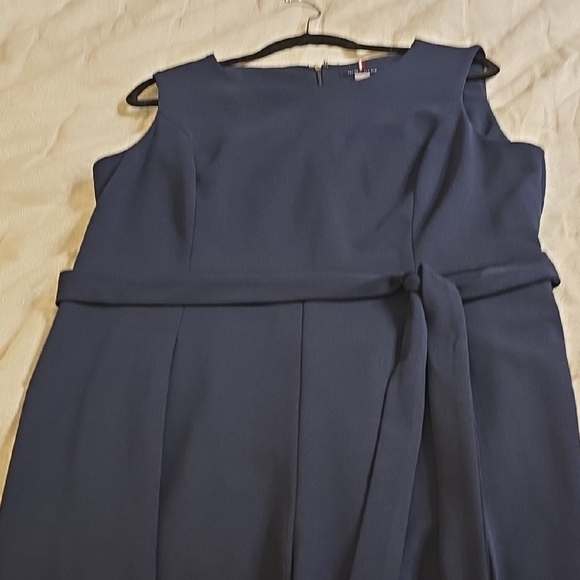 Tommy Hilfiger Navy Blue Sleeveless Sheath Jumpsuit Work - Picture 7 of 12